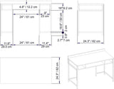 Birou Tumata, Diverse culori, Diverse dimensiuni - Alb - 120x62x65 cm | SKU: 541HDL1121 | Birou Tumata, varianta Alb - 120x62x65 cm, produs pentru amenajarea locuinței, disponibil online în România la CasaMob
