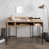 Birou Tumata, Diverse culori, Diverse dimensiuni - Negru - Nuc - 120x62x65 cm | SKU: 541HDL1122 | Birou Tumata, varianta Negru - Nuc - 120x62x65 cm, produs pentru amenajarea locuinței, disponibil online în România la CasaMob