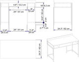 Birou Tumata, Diverse culori, Diverse dimensiuni - Negru - Nuc - 120x62x65 cm | SKU: 541HDL1122 | Birou Tumata, varianta Negru - Nuc - 120x62x65 cm, produs pentru amenajarea locuinței, disponibil online în România la CasaMob