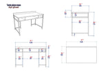 Birou Tumata, Diverse culori, Diverse dimensiuni - Auriu - Alb - 120x60x75 cm | SKU: 541HDL1123 | Birou Tumata, varianta Auriu - Alb - 120x60x75 cm, produs pentru amenajarea locuinței, disponibil online în România la CasaMob