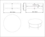 Măsuță de cafea Versy, Diverse culori, Diverse dimensiuni - Negru - 90x90x37 cm | SKU: 541HDL1212 | Măsuță de cafea Versy, varianta Negru - 90x90x37 cm, produs pentru amenajarea locuinței, disponibil online în România la CasaMob