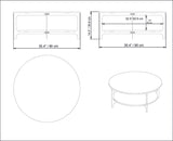 Măsuță de cafea Versy, Diverse culori, Diverse dimensiuni - Auriu - Alb - 90x37x90 cm | SKU: 541HDL1213 | Măsuță de cafea Versy, varianta Auriu - Alb - 90x37x90 cm, produs pentru amenajarea locuinței, disponibil online în România la CasaMob