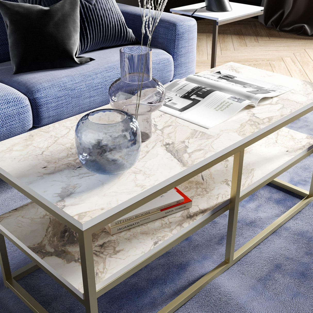 Mobilier Forteaus 110x52 - Gold White, SKU 541HDL1234