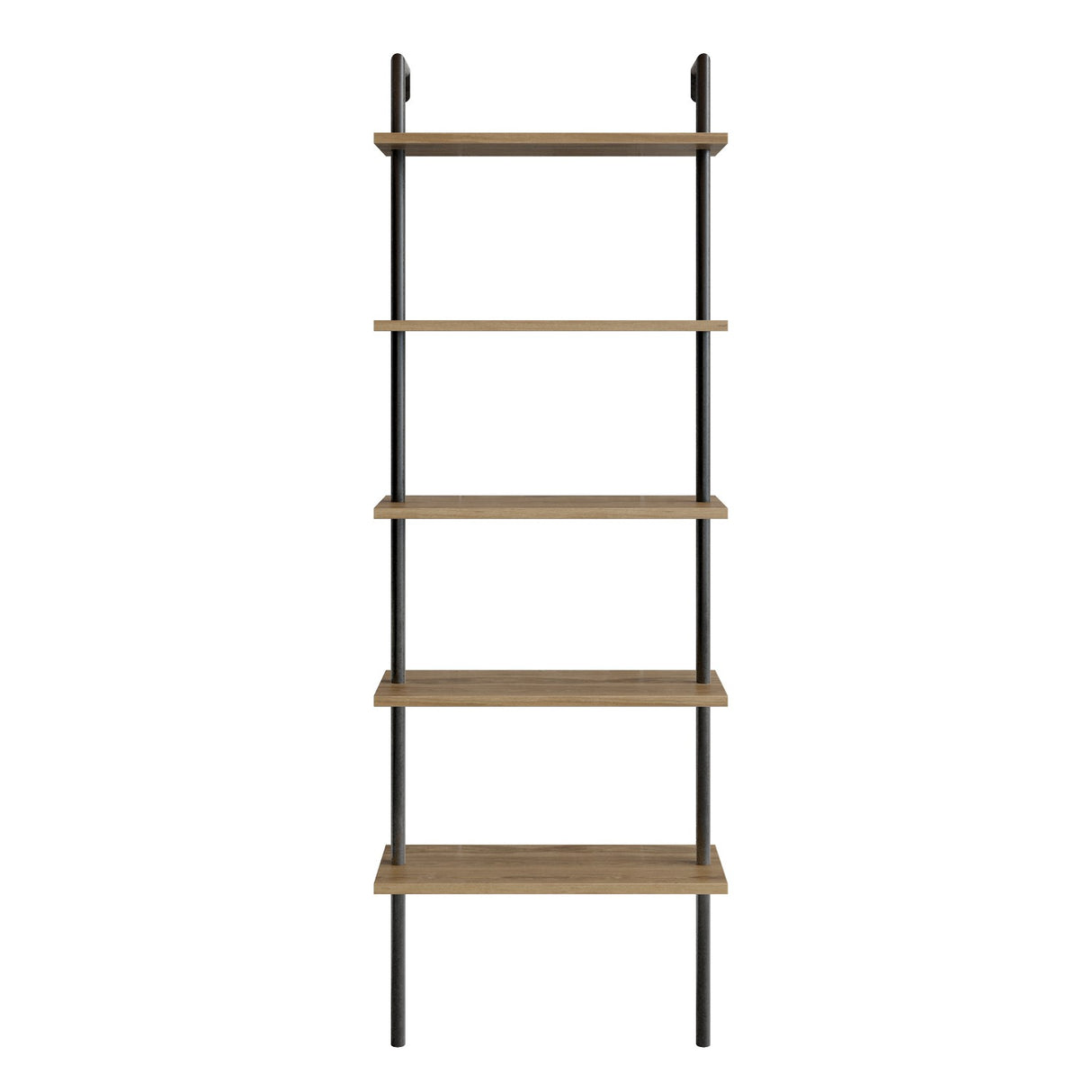 Bibliotecă Paula, Diverse culori, 60x22x174 cm - Nuc - Negru | SKU: 541HDL1306 | Bibliotecă Paula, 60x22x174 cm, varianta Nuc - Negru, produs pentru amenajarea locuinței, disponibil online în România la CasaMob