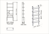 Bibliotecă Piante, Diverse culori, 60x22x174 cm - Negru | SKU: 541HDL1308 | Bibliotecă Piante, 60x22x174 cm, varianta Negru, produs pentru amenajarea locuinței, disponibil online în România la CasaMob