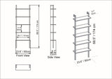 Bibliotecă Piante, Diverse culori, 60x22x174 cm - Alb | SKU: 541HDL1309 | Bibliotecă Piante, 60x22x174 cm, varianta Alb, produs pentru amenajarea locuinței, disponibil online în România la CasaMob