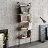 Bibliotecă Piante, Diverse culori, 60x22x174 cm - Nuc - Negru | SKU: 541HDL1310 | Bibliotecă Piante, 60x22x174 cm, varianta Nuc - Negru, produs pentru amenajarea locuinței, disponibil online în România la CasaMob