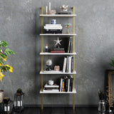 Bibliotecă Piante, Diverse culori, 60x22x174 cm - Alb - Auriu | SKU: 541HDL1311 | Bibliotecă Piante, 60x22x174 cm, varianta Alb - Auriu, produs pentru amenajarea locuinței, disponibil online în România la CasaMob