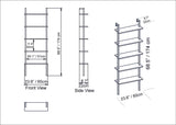 Bibliotecă Piante, Diverse culori, 60x22x174 cm - Alb - Auriu | SKU: 541HDL1311 | Bibliotecă Piante, 60x22x174 cm, varianta Alb - Auriu, produs pentru amenajarea locuinței, disponibil online în România la CasaMob