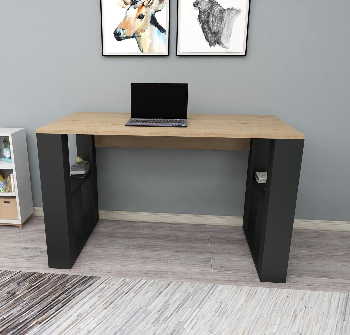 Birou Carmen, Stejar, 120x60x74 cm