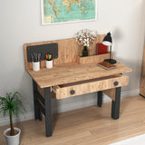 Birou Valerin, Pin atlantic - Antracit, 120x60x106 cm