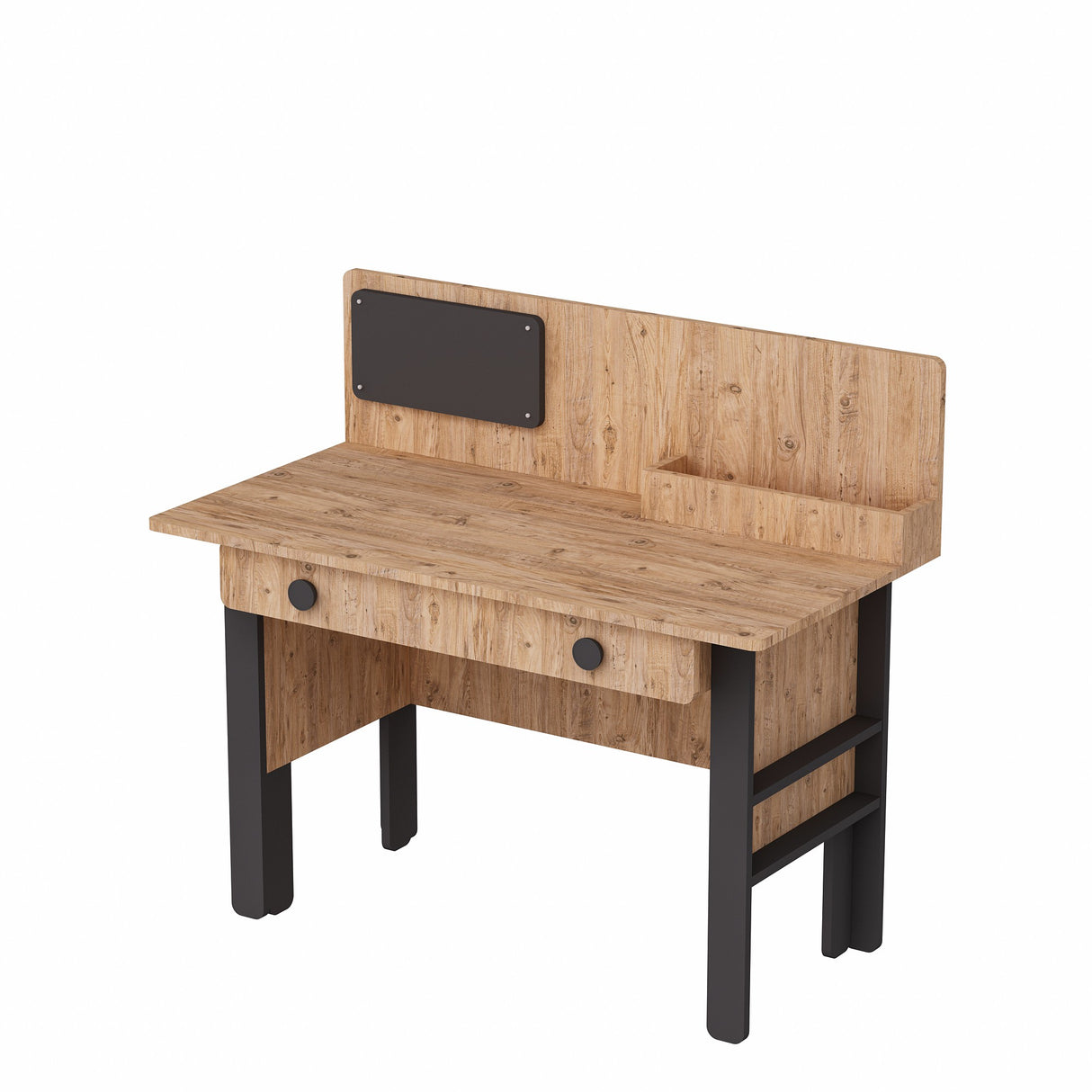 Birou Valerin, Pin atlantic - Antracit, 120x60x106 cm