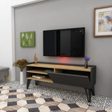 Comodă TV Veronica, Stejar - Antracit, 120x33x50 cm