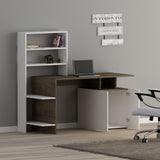 Birou Melis, Diverse culori, 146x60x74 cm - Nuc - Alb | SKU: 550ARN1107 | Birou Melis, 146x60x74 cm, varianta Nuc - Alb, produs pentru amenajarea locuinței, disponibil online în România la CasaMob