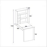 Birou Sedir, Diverse culori, 59x16x80 cm - Antracit | SKU: 550ARN1110 | Birou Sedir, 59x16x80 cm, varianta Antracit, produs pentru amenajarea locuinței, disponibil online în România la CasaMob