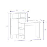 Birou Bugra, Diverse culori, 136x60x112 cm - Antracit - Stejar | SKU: 550ARN1113 | Birou Bugra, 136x60x112 cm, varianta Antracit - Stejar, produs pentru amenajarea locuinței, disponibil online în România la CasaMob