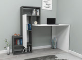 Birou Irmak, Diverse culori, Diverse dimensiuni - Alb - Antracit - 139x55x74 cm | SKU: 550ARN1124 | Birou Irmak, varianta Alb - Antracit - 139x55x74 cm, produs pentru amenajarea locuinței, disponibil online în România la CasaMob