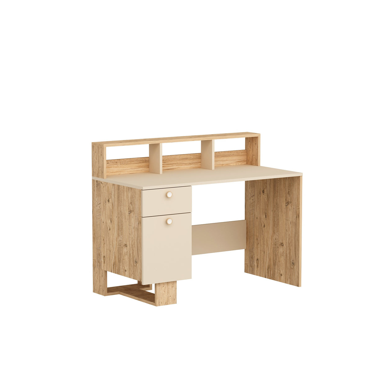 Birou Sneker 120, Pin atlantic - Bej, 120x60x74 cm