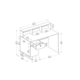 Birou Sneker 120, Pin atlantic - Bej, 120x60x74 cm