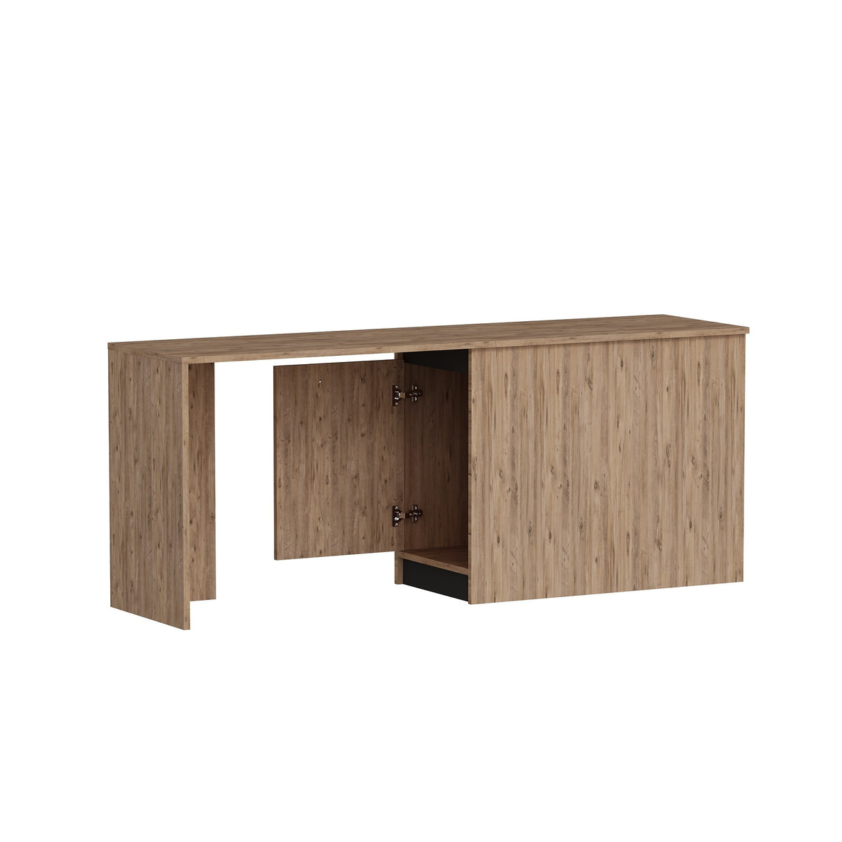 Birou Akser, Diverse culori, 180x47x74 cm - Pin atlantic - Antracit | SKU: 550ARN1178 | Birou Akser, 180x47x74 cm, varianta Pin atlantic - Antracit, produs pentru amenajarea locuinței, disponibil online în România la CasaMob
