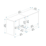 Birou Akser, Diverse culori, 180x47x74 cm - Pin atlantic - Antracit | SKU: 550ARN1178 | Birou Akser, 180x47x74 cm, varianta Pin atlantic - Antracit, produs pentru amenajarea locuinței, disponibil online în România la CasaMob