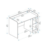 Birou Luses, Diverse culori, Diverse dimensiuni - Pin atlantic - Bej - 124x24x83 cm | SKU: 550ARN1180 | Birou Luses, varianta Pin atlantic - Bej - 124x24x83 cm, produs pentru amenajarea locuinței, disponibil online în România la CasaMob