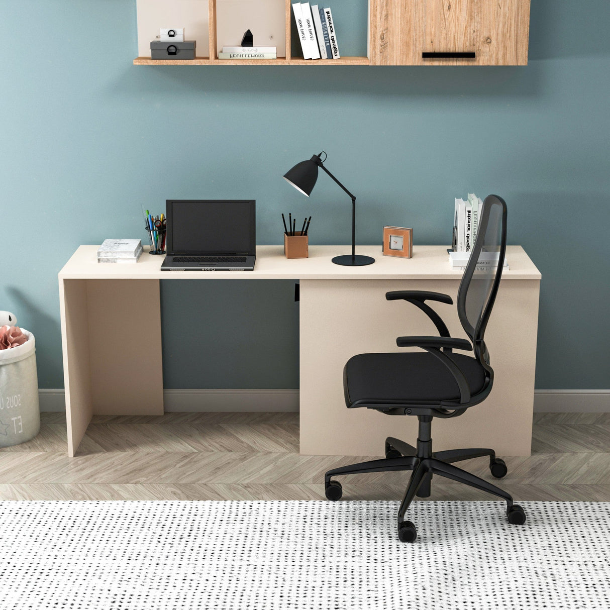 Birou Newra, Diverse culori, 180x47x74 cm - Pin atlantic - Bej | SKU: 550ARN1182 | Birou Newra, 180x47x74 cm, varianta Pin atlantic - Bej, produs pentru amenajarea locuinței, disponibil online în România la CasaMob