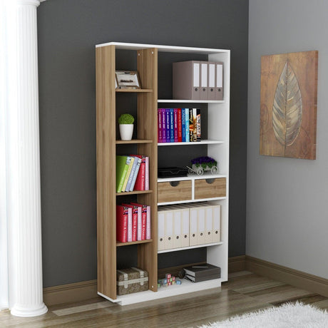 Bibliotecă Luma, Diverse culori, 80x25x189 cm