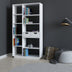 Alb | SKU: 550ARN1612 | Bibliotecă Luma, 80x25x189 cm, varianta Alb, produs pentru amenajarea locuinței, disponibil online în România la CasaMob