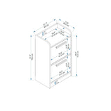 Noptieră Luses, Diverse culori, 45x30x79 cm - Pin atlantic - Bej | SKU: 550ARN2608 | Noptieră Luses, 45x30x79 cm, varianta Pin atlantic - Bej, produs pentru amenajarea locuinței, disponibil online în România la CasaMob