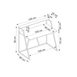 Birou Lissa Rafli, Diverse culori - Sapphire - Alb | SKU: 550ARN3432 | Birou Lissa Rafli, varianta Sapphire - Alb, produs pentru amenajarea locuinței, disponibil online în România la CasaMob