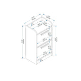 Noptieră Luses, Diverse culori, 45x30x79 cm - Alb | SKU: 550ARN3520 | Noptieră Luses, 45x30x79 cm, varianta Alb, produs pentru amenajarea locuinței, disponibil online în România la CasaMob