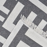 Covor Cotton 3, Gri - Alb, 80x150x1 cm