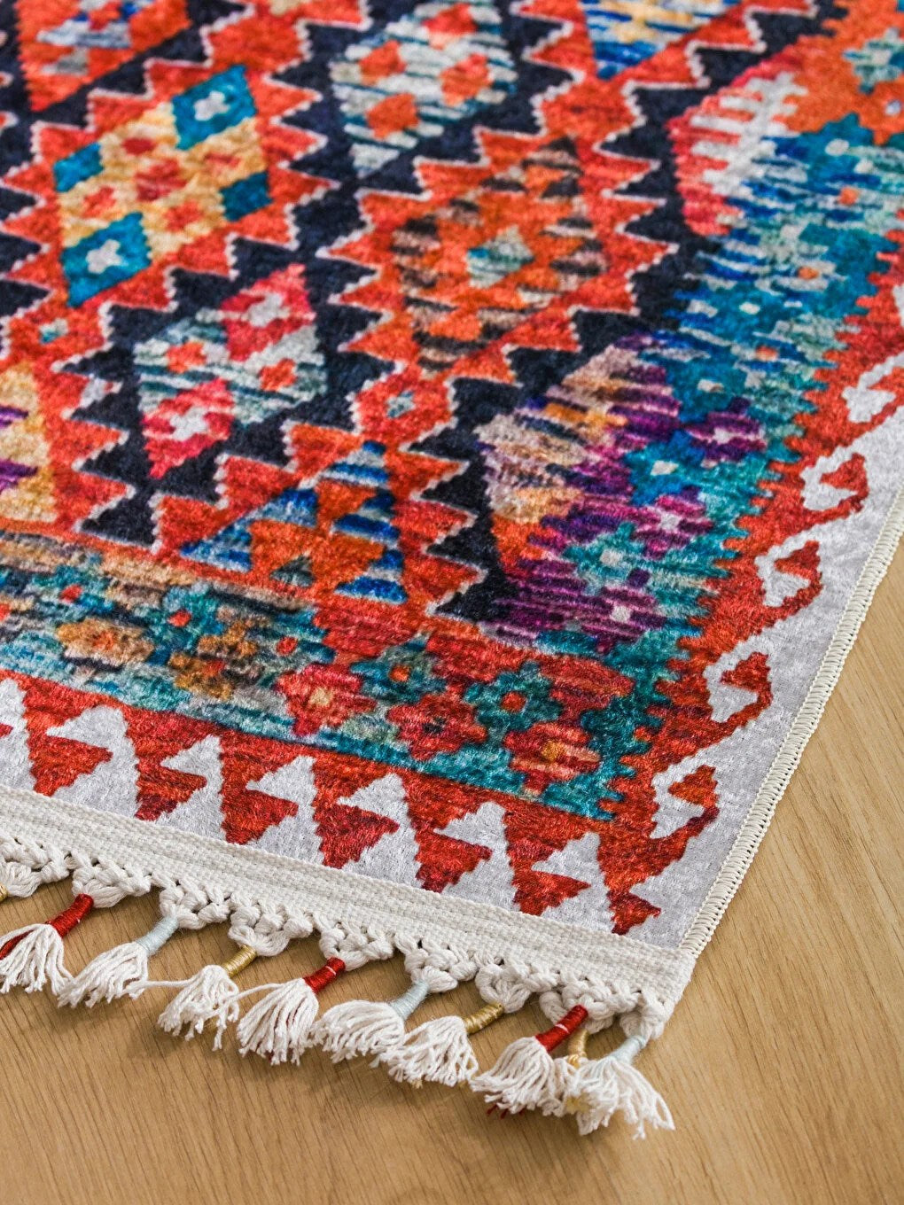 Covor Etnik, Multicolor, 80x150x1 cm