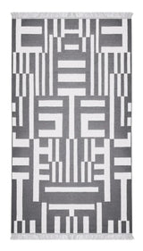 Covor Cotton 3, Gri - Alb, 80x150x1 cm