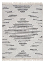 Covor Cotton 4, Gri - Alb, 80x150x1 cm