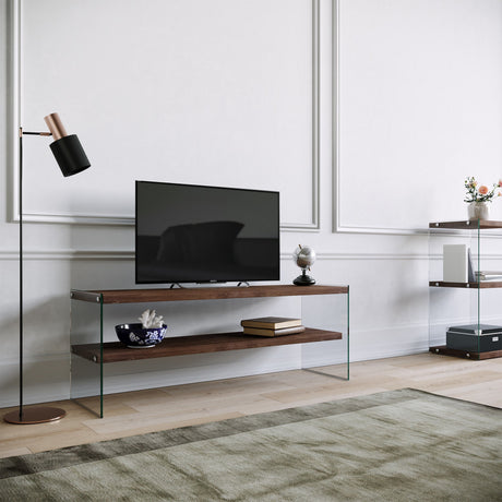 Comodă TV TV1003, Nuc, 120x35x45 cm