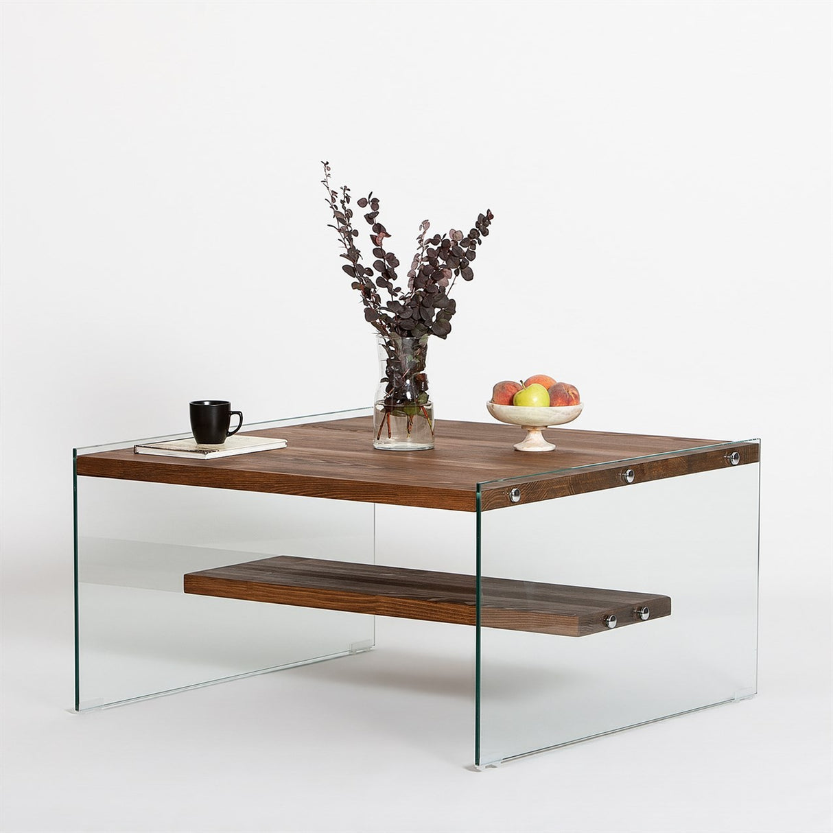 Măsuță de cafea Aqua - Chestnut, Natur, 75x75x40 cm