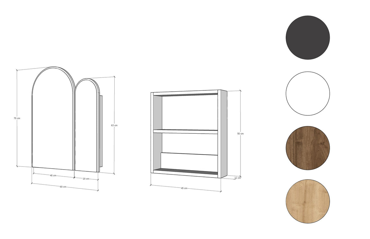 Dulap de baie Classe Cabinet, Negru