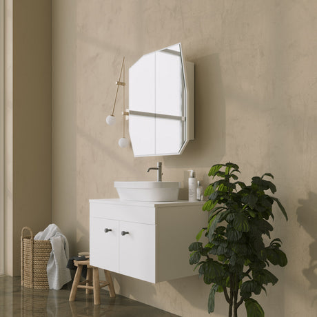 Dulap de baie Quartz Cabinet, Alb