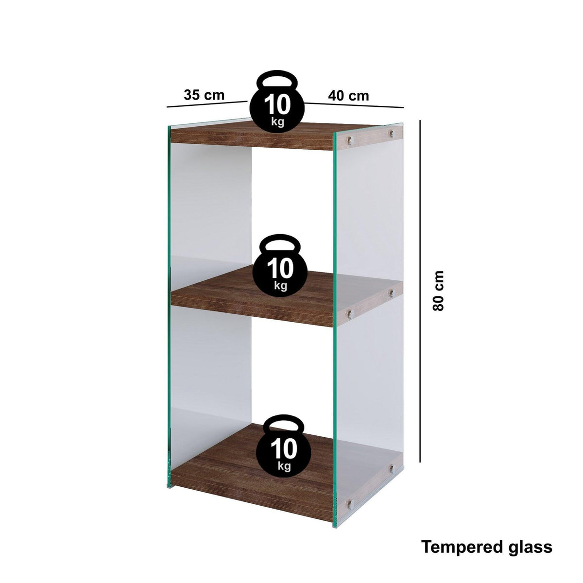 Biblioteca Niagara Dark Mini R300, Nuc, 35x80x40 cm, SKU 552NOS1301