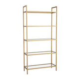 Biblioteca K101, Auriu, 30x165x80 cm