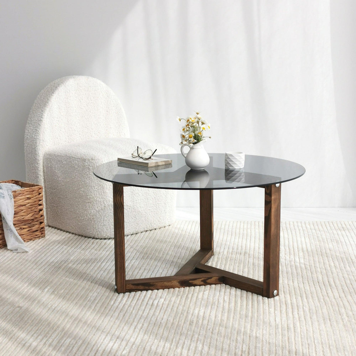 Măsuță de cafea Miro, Diverse culori, 75x75x40 cm - Fumuriu | SKU: 552NOS1413 | Măsuță de cafea Miro, 75x75x40 cm, varianta Fumuriu, produs pentru amenajarea locuinței, disponibil online în România la CasaMob