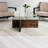 Masuta de cafea Glory - Walnut, Nuc, 90x35x90 cm