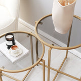 Set masuta de cafea S406 - Gold, Aur, 50x50x50 cm