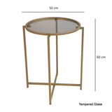 Masuta de cafea S407U - Gold, Aur, 50x60x50 cm