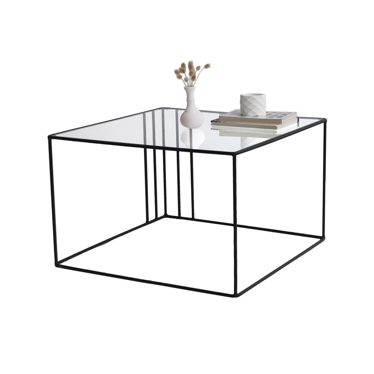 Masuta de cafea Outline - Black, Negru, 55x36x55 cm