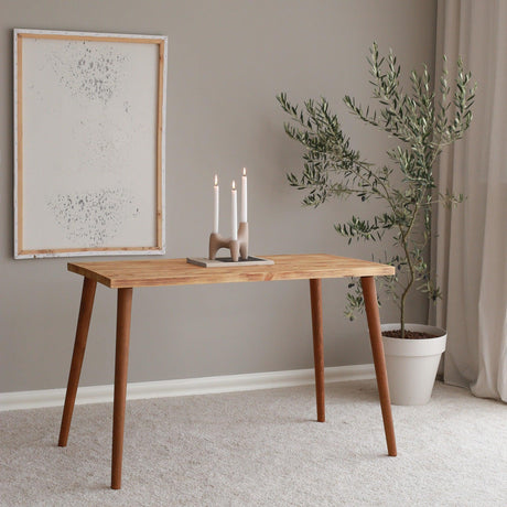 Masa Dining Cozy Natural, Stejar, 60x73x110 cm