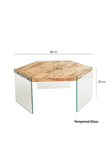 Masuta de cafea Hexagon S304, Stejar, 70x35x80 cm
