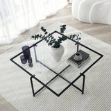 Masuta de cafea Sun S409, Negru, 85x35x85 cm
